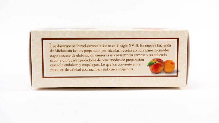 Duraznos Prensados en caja